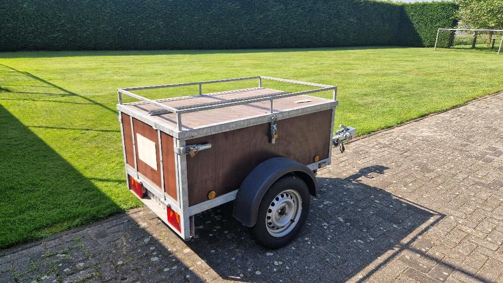 Bagagewagen compleet met tent en toebehoren, Caravans en Kamperen, Tenten, Ophalen, Zo goed als nieuw, Tot en met 5
