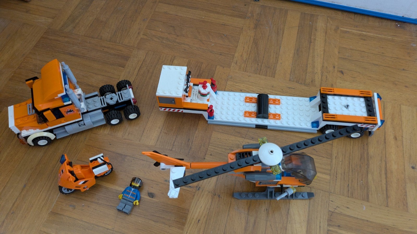 Lego city helikopter transport, Ophalen, Lego, Complete set, City