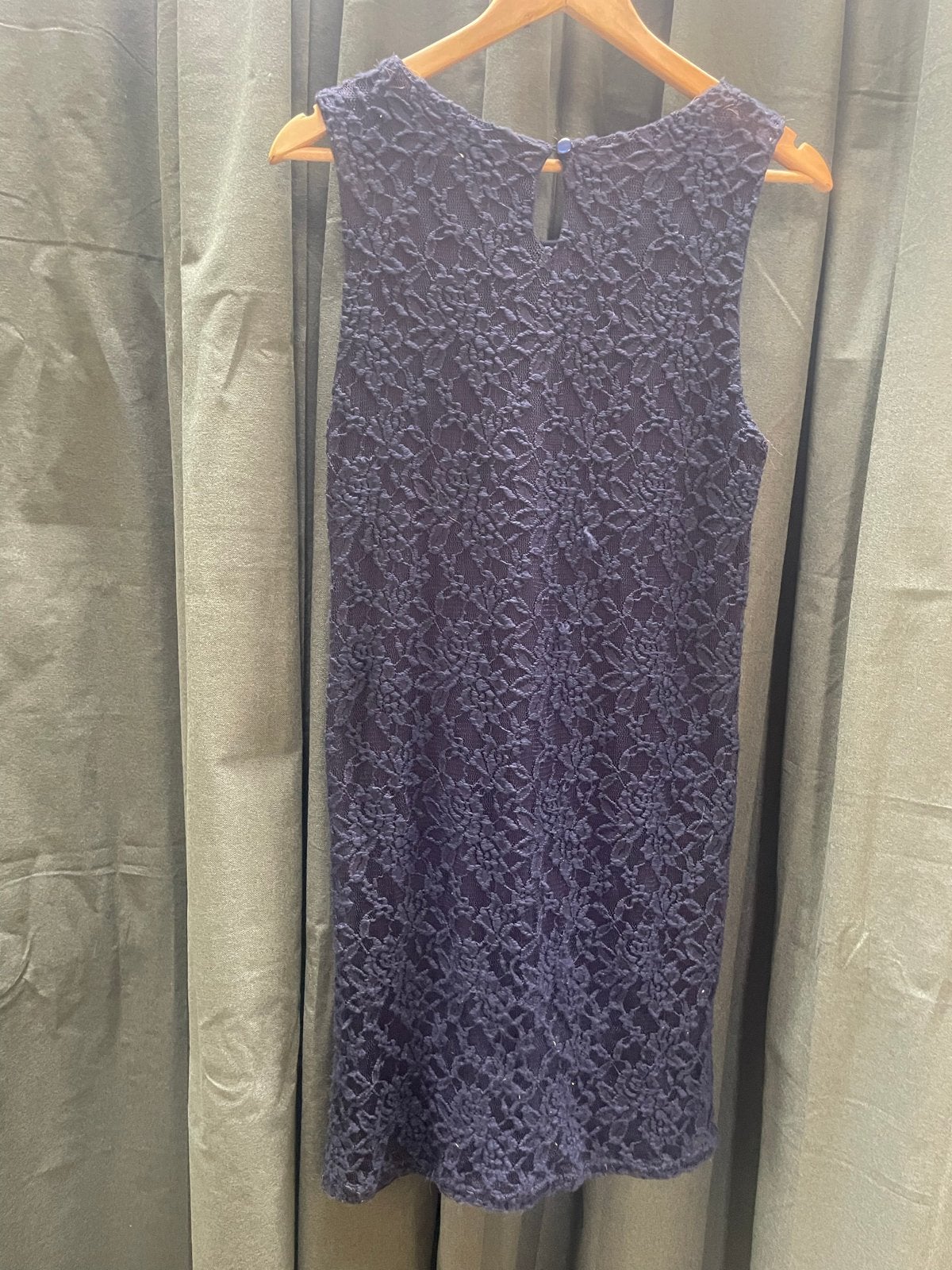 Norah Donkerblauwe Kanten Jurk Maat 40, Kleding | Dames, Jurken, Maat 38/40 (M), Blauw, Ophalen of Verzenden, Zo goed als nieuw