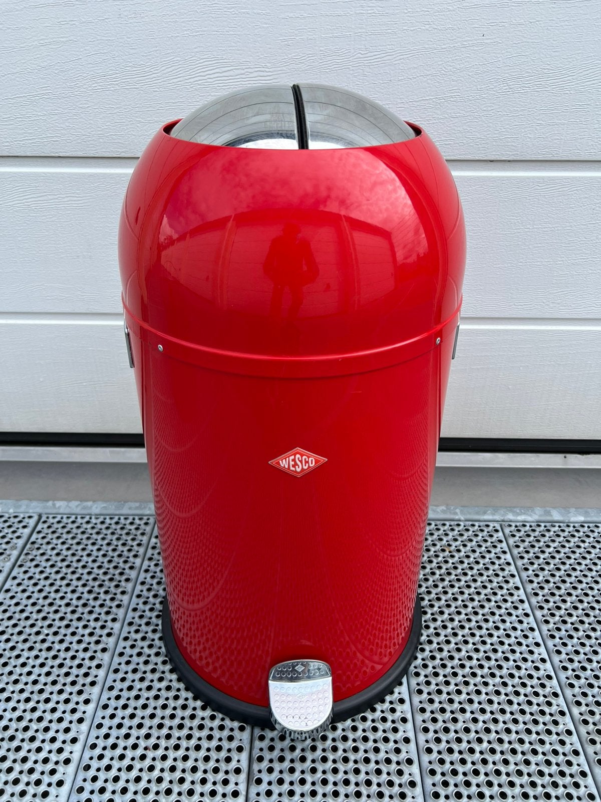 Wesco Kickmaster Softclose pedaalemmer Rood, Huis en Inrichting, 50 – 75, Met pedaal, Ophalen of Verzenden, Zo goed als nieuw