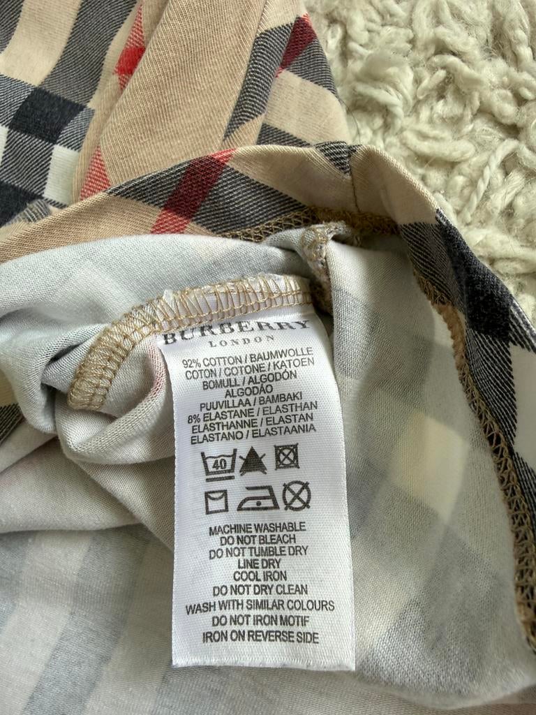T shirt van Burberry, Maat 38/40 (M), Verzenden, Beige, Zo goed als nieuw