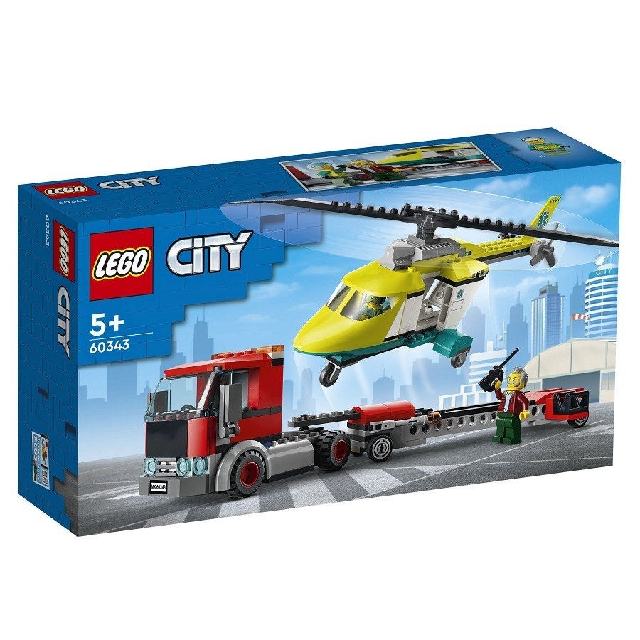 LEGO City 60343 Reddingshelikopter Transport * ‘t LEGOhuis*, Lego, Nieuw, Ophalen of Verzenden, X