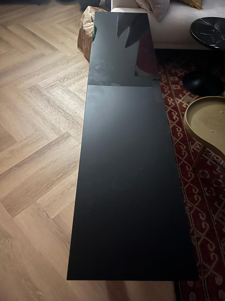 Besta toppanneel glasplaat voor meubel 180 x 40 cm, Ophalen, 150 tot 200 cm, Zo goed als nieuw, Minder dan 100 cm