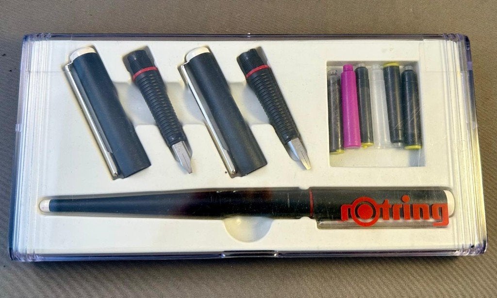 rOtring ArtPen vintage kalligrafieset, Ophalen of Verzenden, Zo goed als nieuw, Overige typen