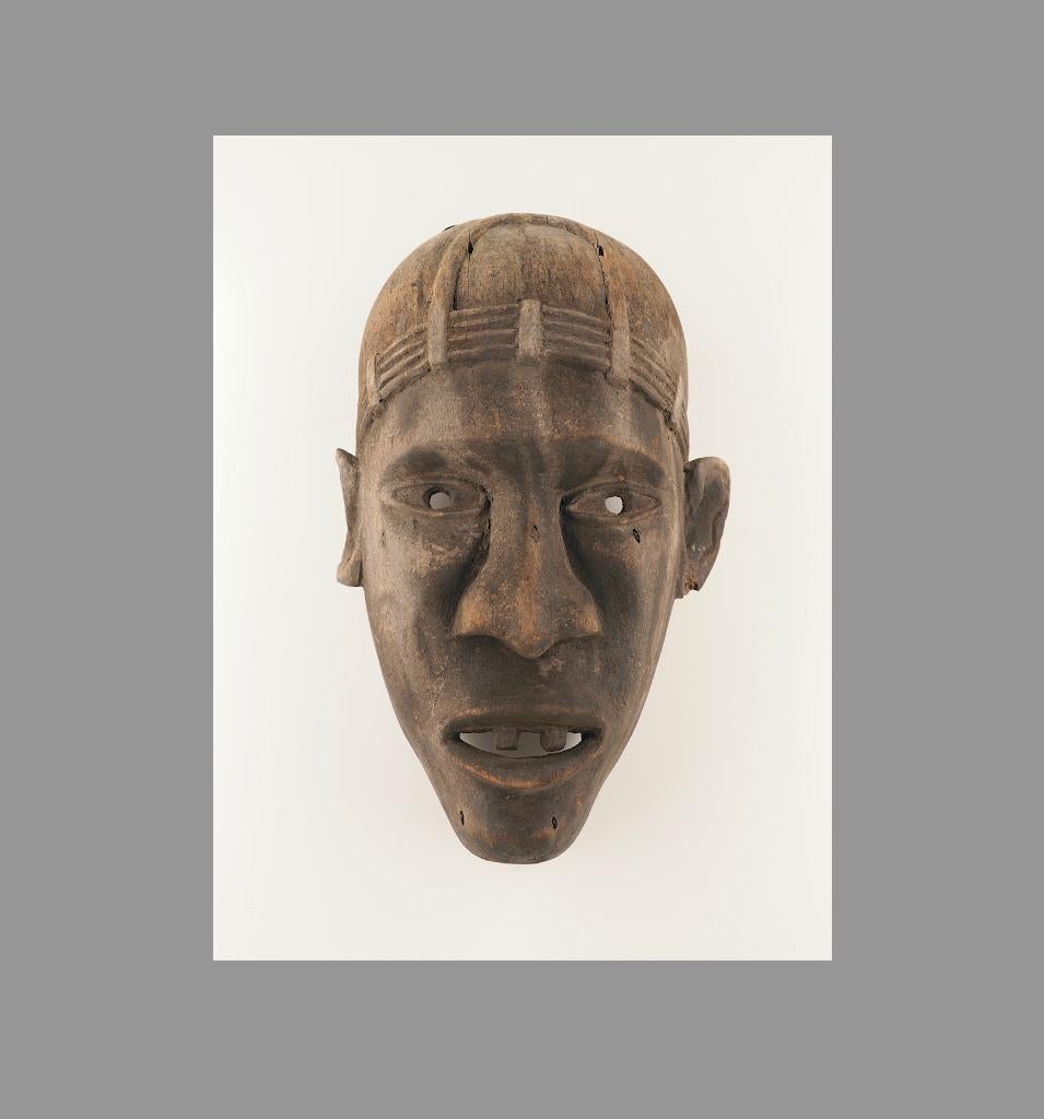 Div Afr. kunst: Ngobudi masker Bakongo, Congo (210210-03), Ophalen of Verzenden