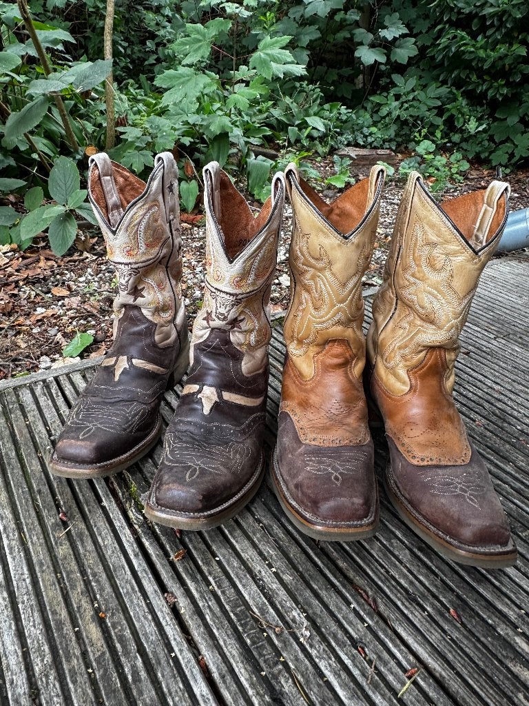 Twee paar Mexicaanse Rancho's!, Bruin, Boots, Ophalen of Verzenden, Rancho