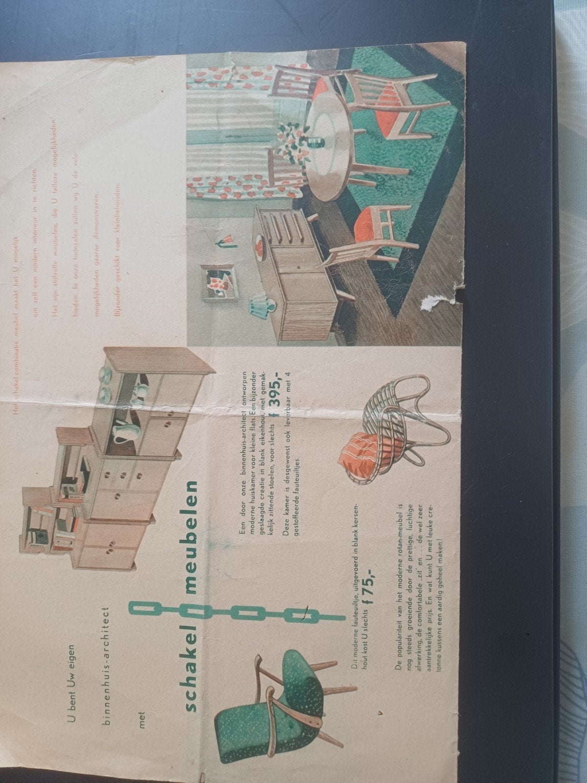 Vintage Meubels Advertentie - Schakel Meubelen, Antiek en Kunst, Antiek | Meubels | Kasten, Ophalen of Verzenden