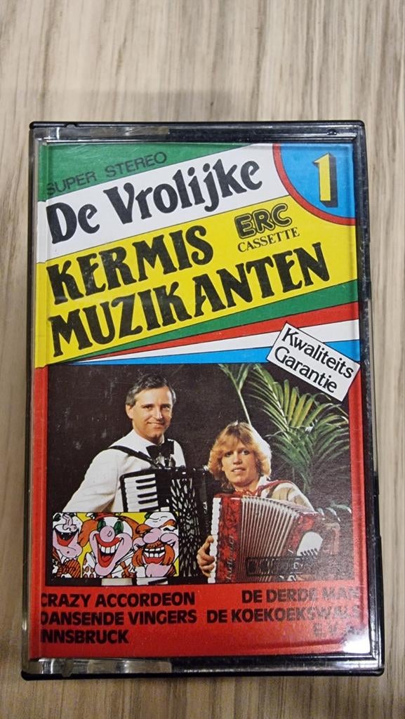 De Vrolijke Kermis Muzikanten Cassettebandjes (3 stuks), Gebruikt, 2 t/m 25 bandjes, Ophalen of Verzenden, Origineel