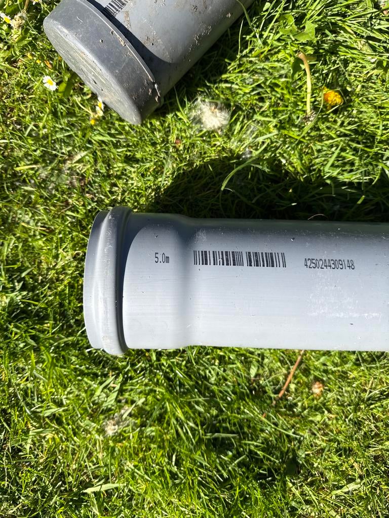 PVC afvoerbuis 110mm - 5 meter, Ophalen, Afvoer, Pvc, 4 tot 6 meter