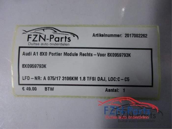 Diversen Audi A1 (22742040), Auto-onderdelen, Ophalen of Verzenden, Gebruikt