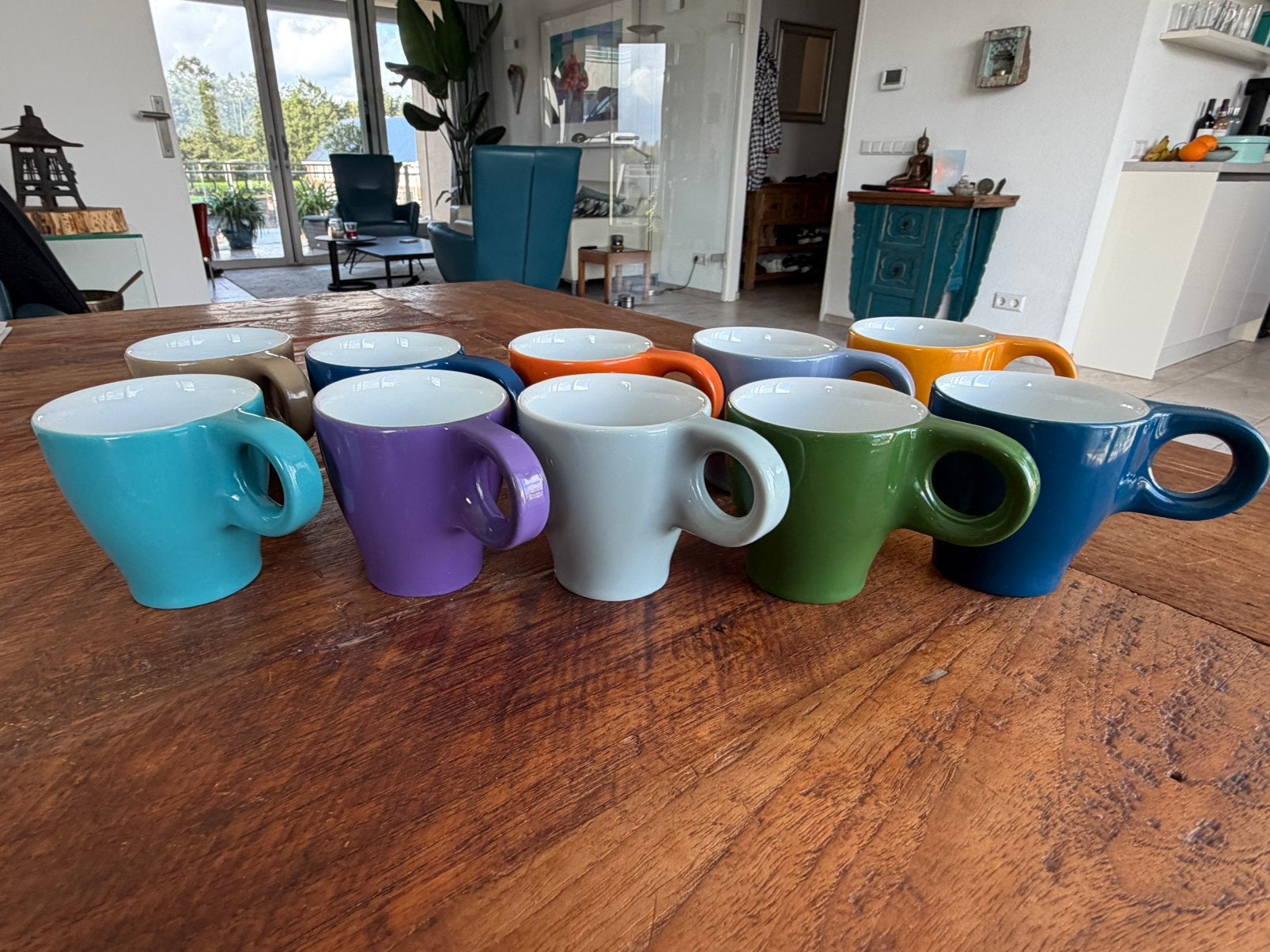 Simon Levelt koffie kopjes, Huis en Inrichting, Ophalen of Verzenden, Zo goed als nieuw, Overige stijlen, Kop(pen) en/of Schotel(s)