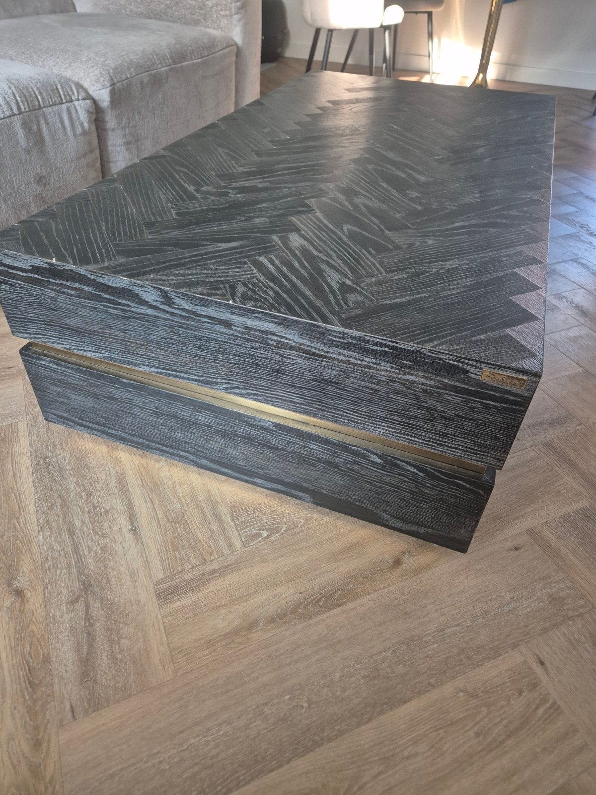 Salontafel Richmond blackbone gold, Huis en Inrichting, Tafels | Salontafels, Ophalen of Verzenden, Rechthoekig, 50 tot 100 cm