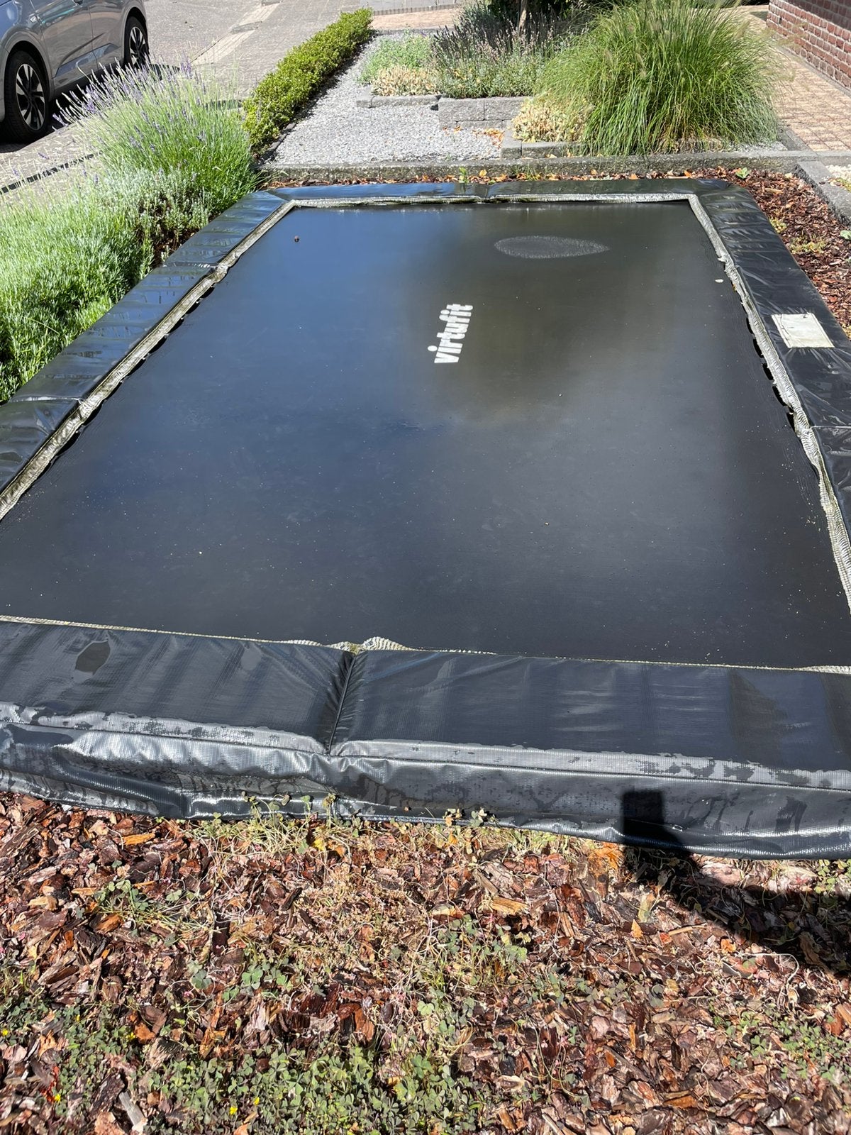 Virtufit rechthoekige inground trampoline 244 x 366 zgan, Kinderen en Baby's, Speelgoed | Buiten | Trampolines, Ophalen, Zo goed als nieuw