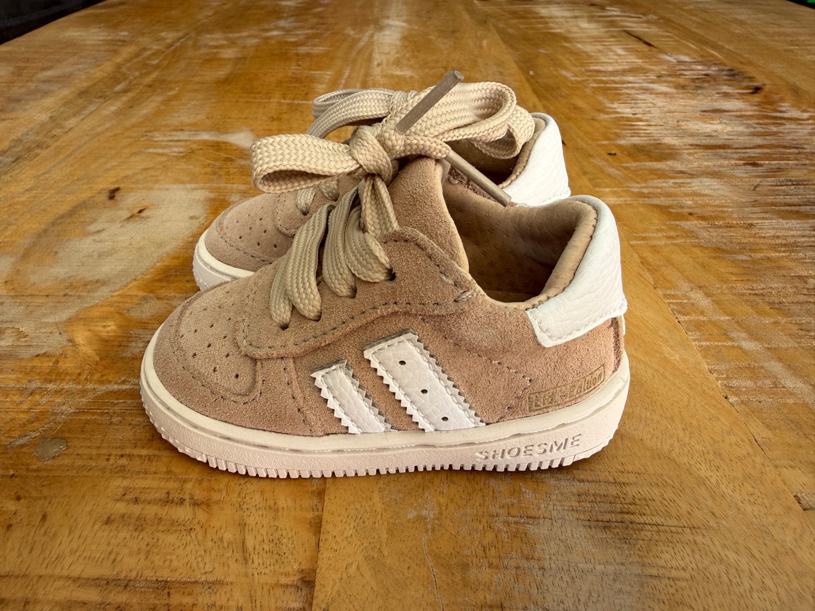 Shoesme babyschoentjes maat 18 - Taupe, Ophalen of Verzenden, Nieuw, Jongetje of Meisje, Schoentjes