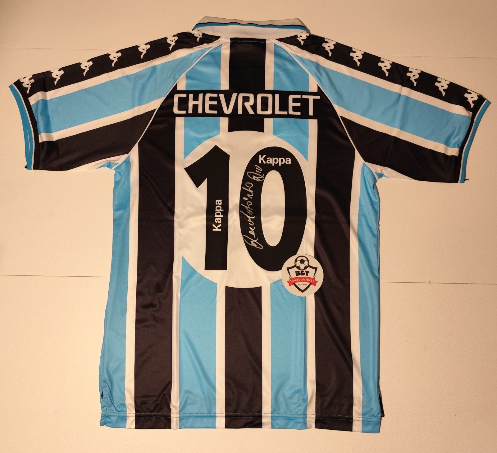 Gesigneerd Ronaldinho Grêmio voetbalshirt, Shirt, Verzenden, ., Maat M