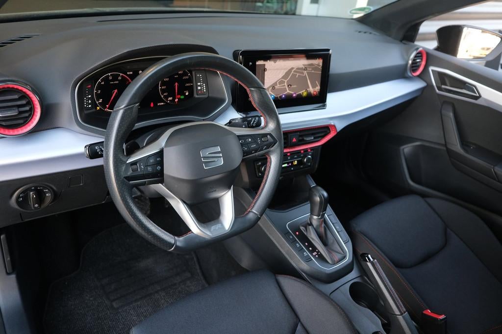 Seat Ibiza 1.0 EcoTSI FR 110PK DSG Facelift Pano Led Cam Nav, Stof, Gebruikt, 580 kg, USB