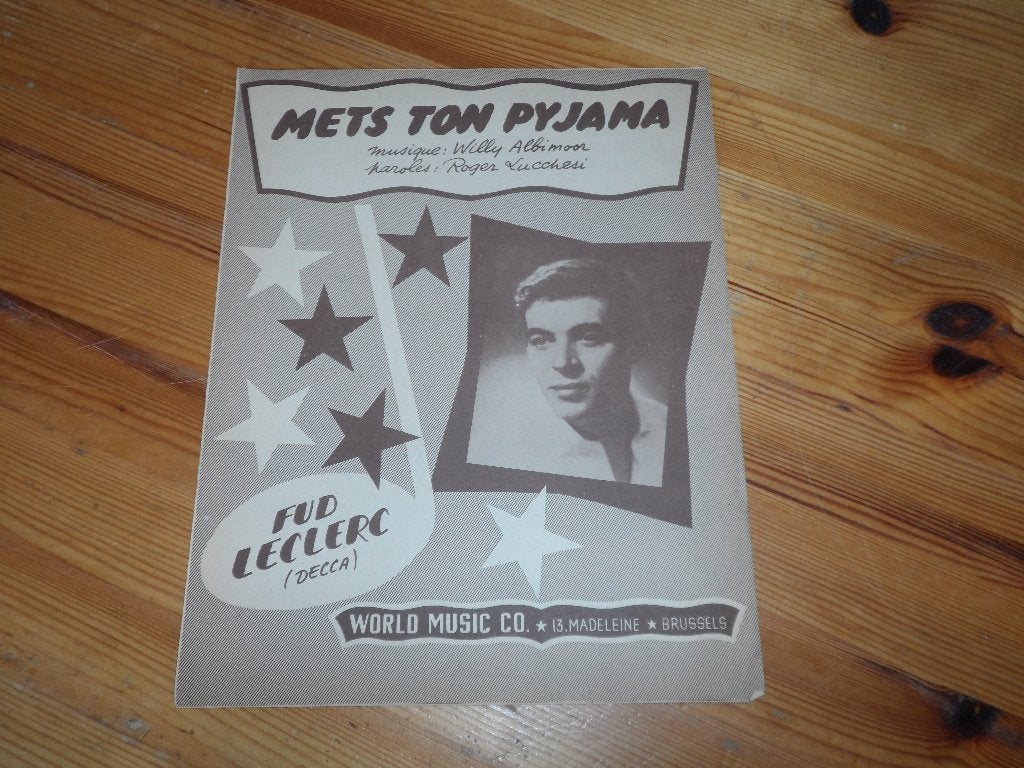 Mets ton pyama - willy albimoor / roger lucchesi, Gebruikt, Gitaar, Ophalen of Verzenden, Artiest of Componist