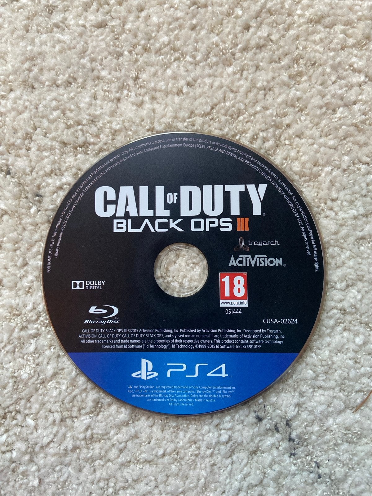 Call of Duty Black Ops III PS4 Game (disc), Online, Gebruikt, Vanaf 18 jaar, Shooter