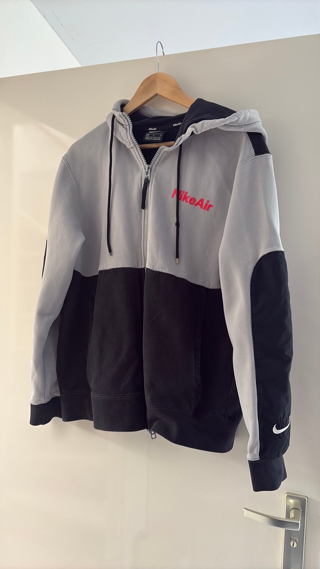 Vest Nike Air heren maat M grijs zwart, Ophalen of Verzenden, Zo goed als nieuw, Maat 48/50 (M), Grijs