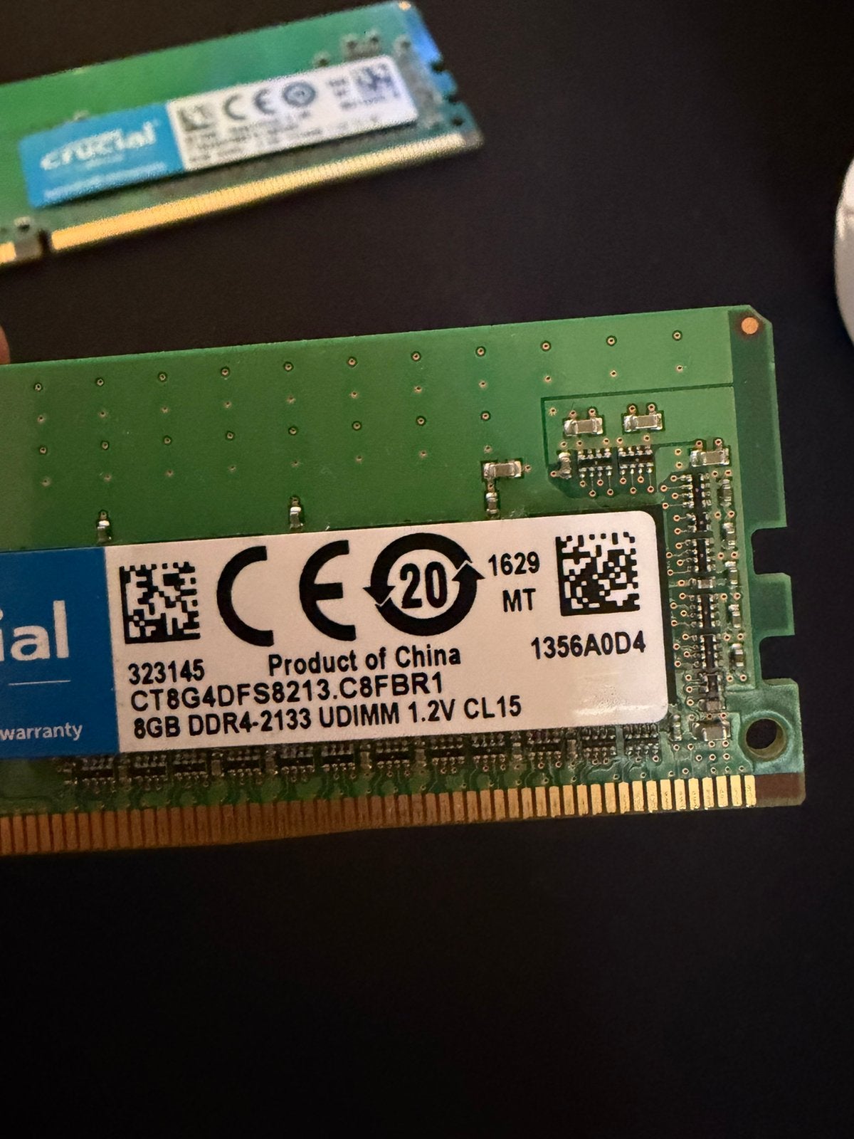 Crucial 2x 8gb RAM 2133, Ophalen, DDR4, Zo goed als nieuw, Desktop