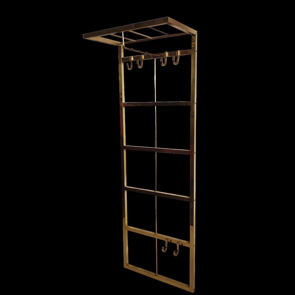 Fantastische vintage Hollywood regency maison design kapstok, Gebruikt, 100 tot 150 cm, Metaal, Ophalen