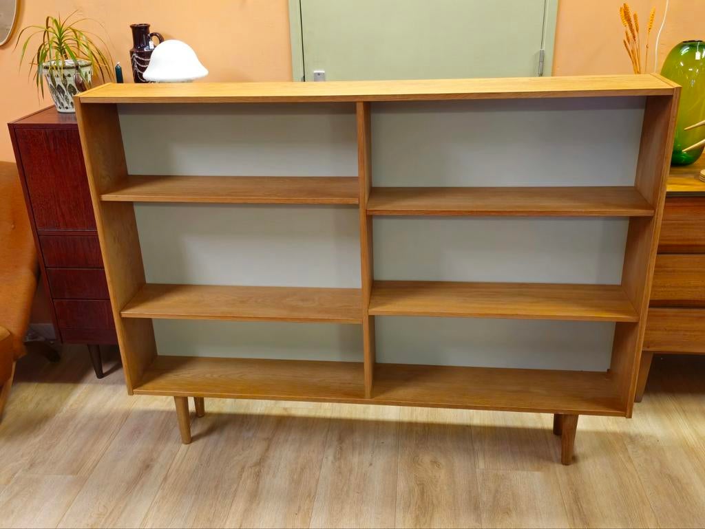 Vintage Open Highboard Boekenkast Hoge Kast Kastje, Ophalen, Met plank(en), Gebruikt, 100 tot 150 cm