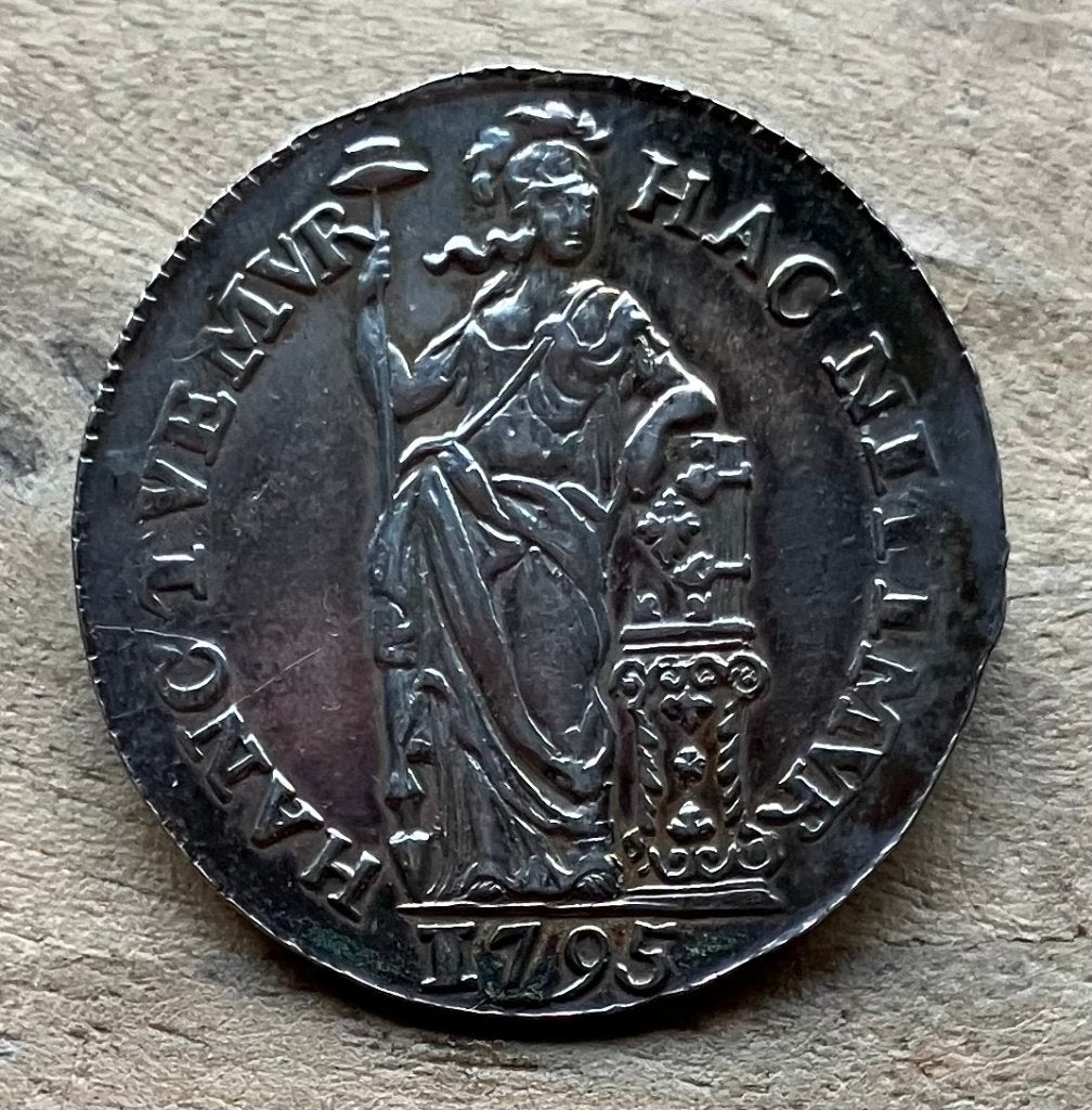 mooie gulden 1795 Holland, Ophalen, 1 gulden, Vóór koninkrijk, Zilver