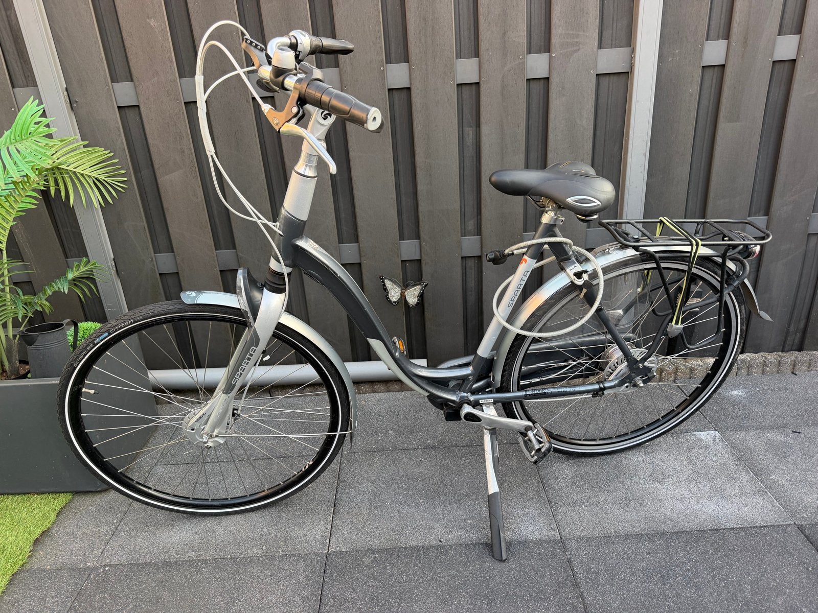 Sparta fiets met lage instap en 8 versnellingen, Ophalen, Sparta, 56 cm of meer, Trommelrem