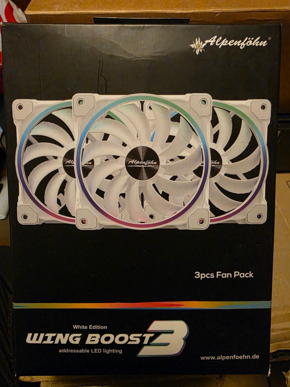 Alpenföhn Wing Boost 3 ARGB 120mm Fan Pack - White Edition, Ophalen of Verzenden, Nieuw