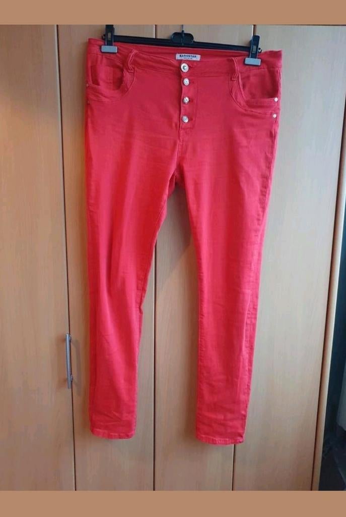 Karostar rode broek 44/ 2XL rood, Maat 46/48 (XL) of groter, Ophalen of Verzenden, Zo goed als nieuw, Karostar