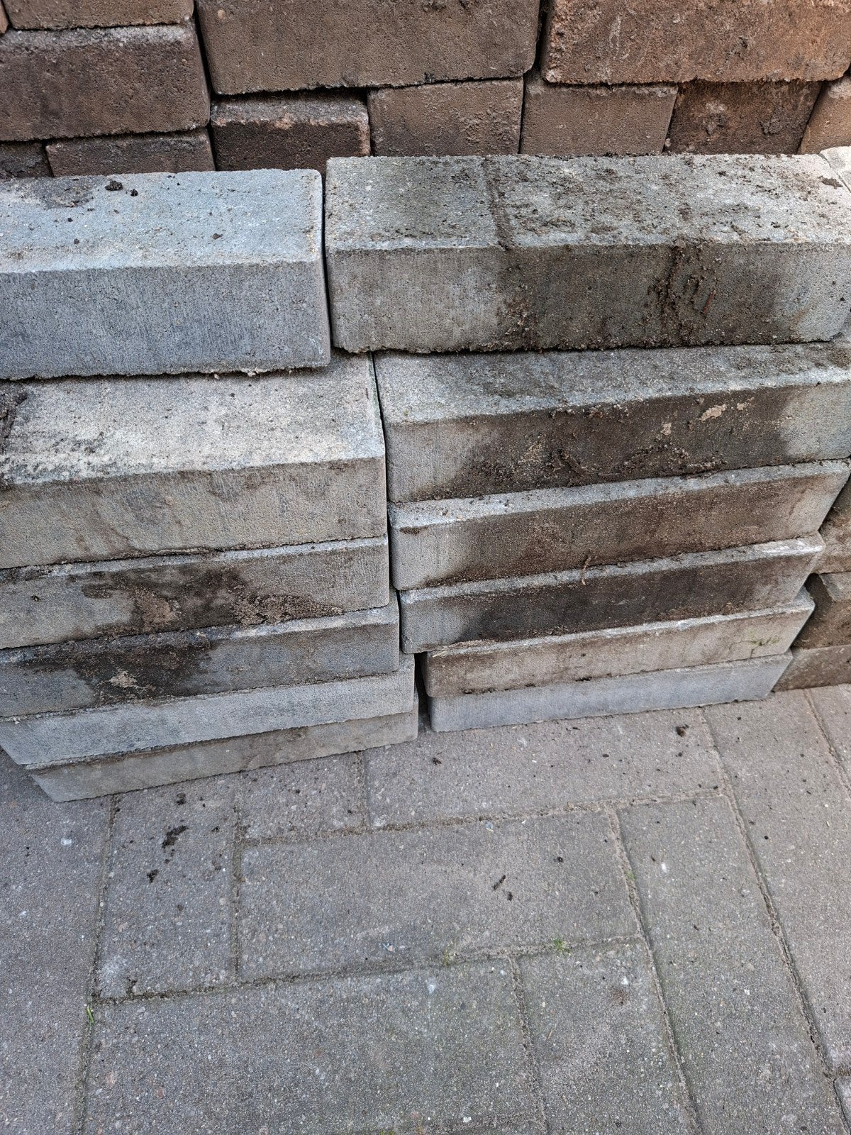 Gebruikte longstones klinkers 22 stuks, Overige materialen, Gebruikt, 20 tot 40 cm, Vloertegels