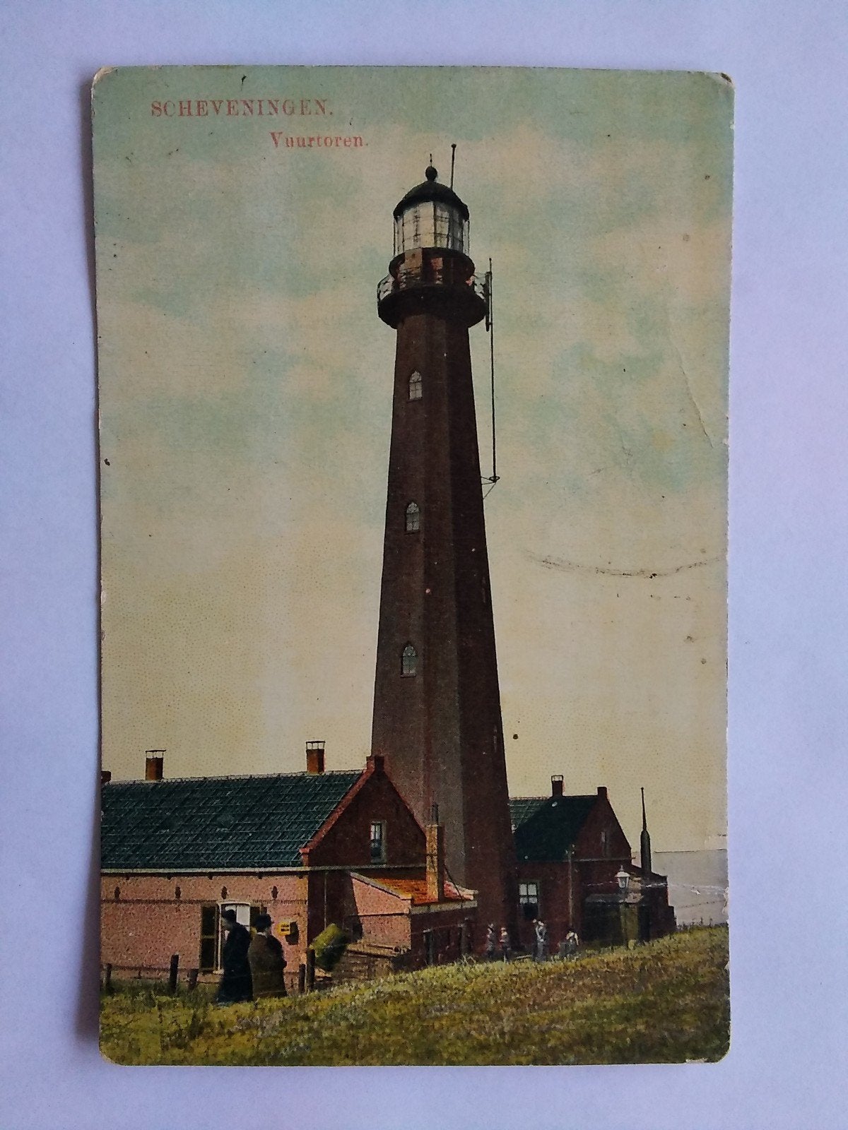Ansichtkaart/Briefkaart Scheveningen Vuurtoren 1915, Verzamelen, Ansichtkaarten | Nederland, Verzenden, Voor 1920, Zuid-Holland