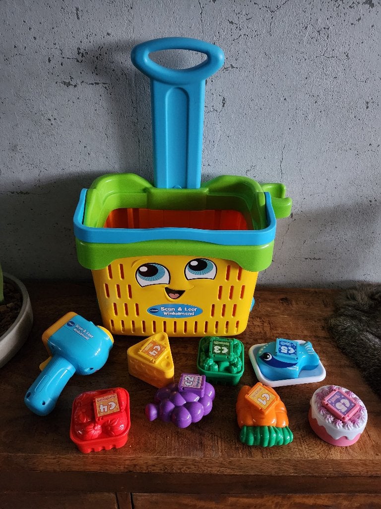 VTech Scan en Leer winkelmand, Ophalen of Verzenden, Gebruikt, 4 tot 6 jaar