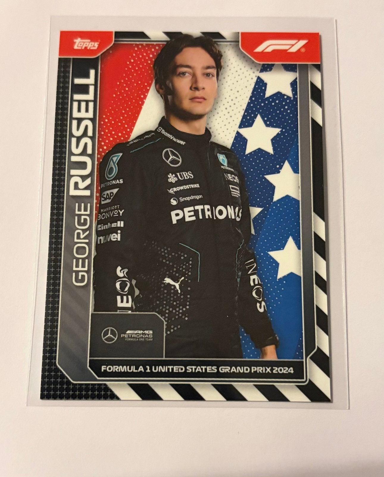 Topps F1 2024 George Russell COTA kaart, Verzamelen, Ophalen of Verzenden, Zo goed als nieuw, Formule 1