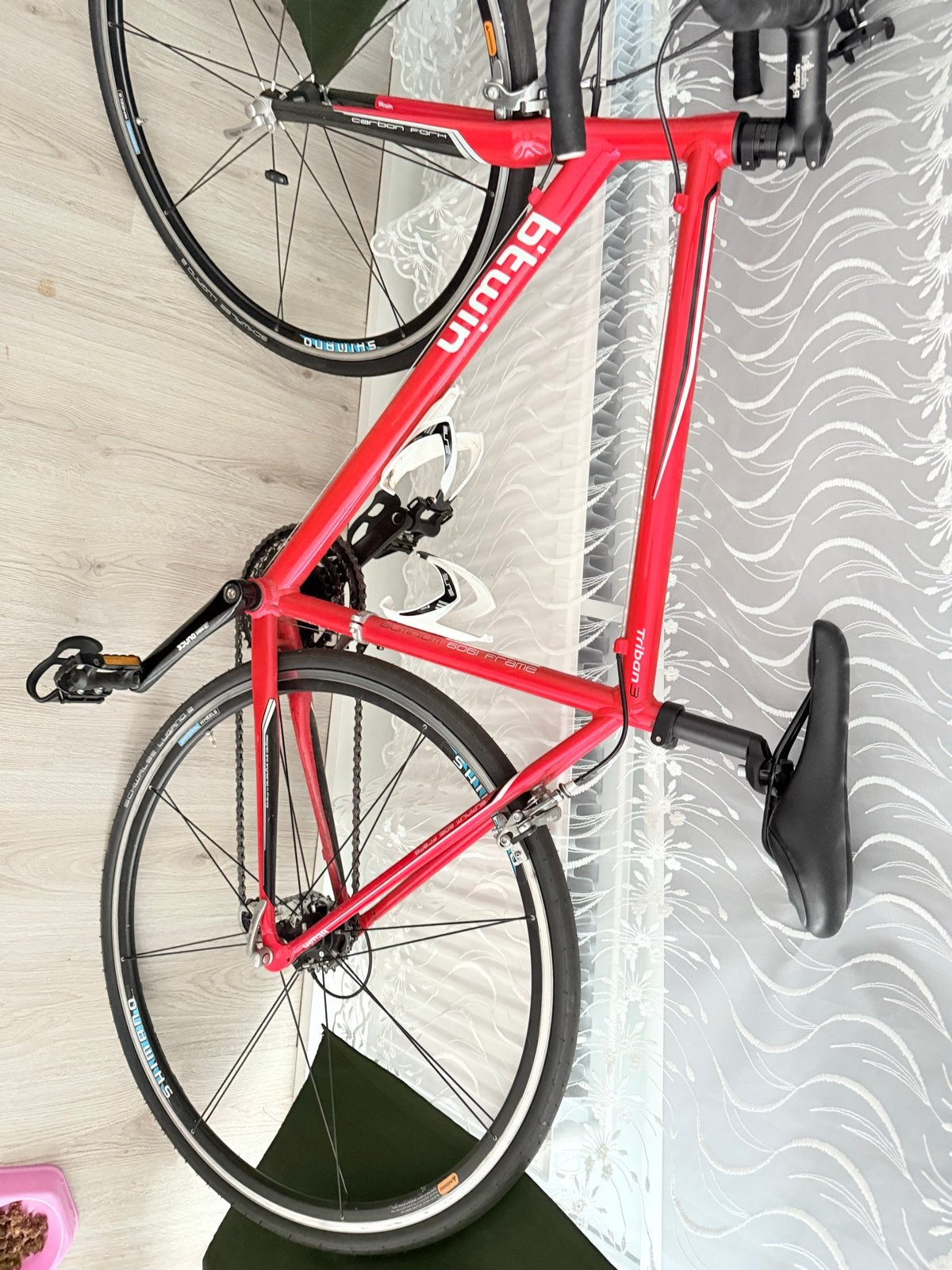Rode racefiets in uitstekende staat - B'Twin Triban 5, Overige merken, 28 inch, Aluminium, Ophalen of Verzenden