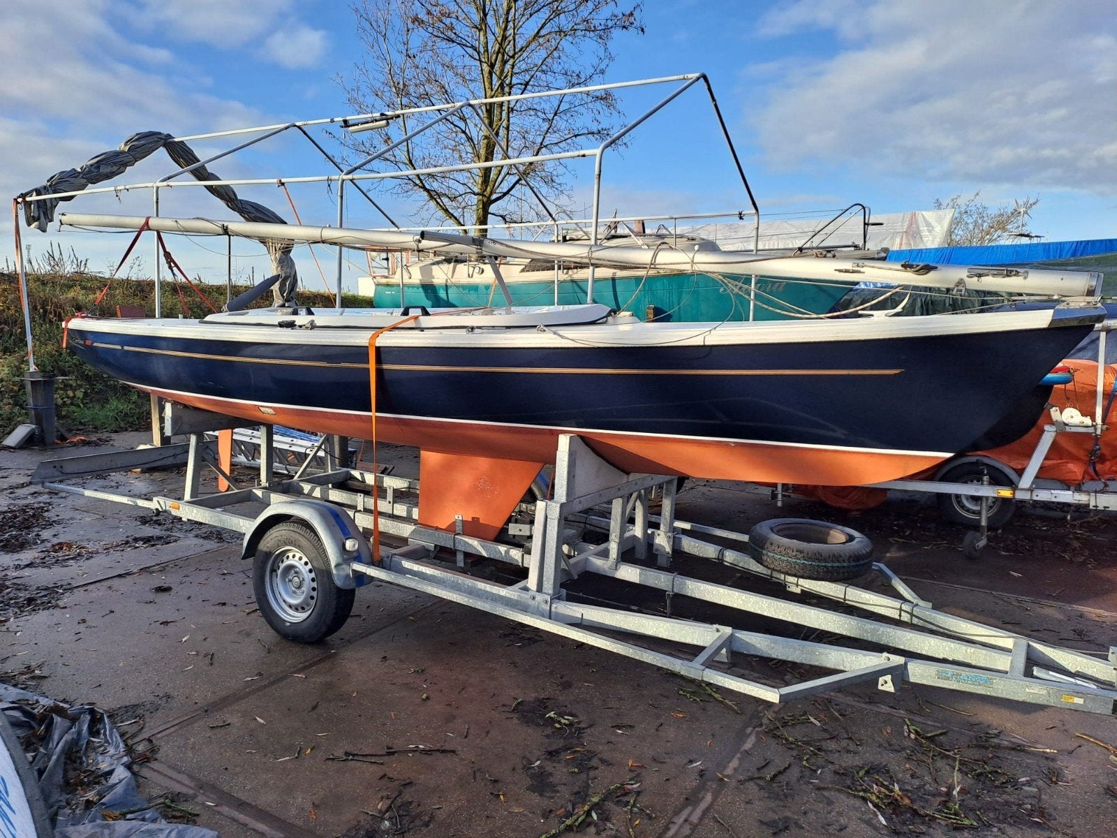 Centaur Class zeilboot met trailer en elektrische motor, Watersport en Boten, Ophalen, Gebruikt, Centaur, Elektrisch