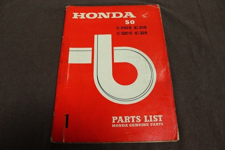 Honda C310 311 S C320 321 S 1967 moped parts list, Fietsen en Brommers, Ophalen of Verzenden, Gebruikt