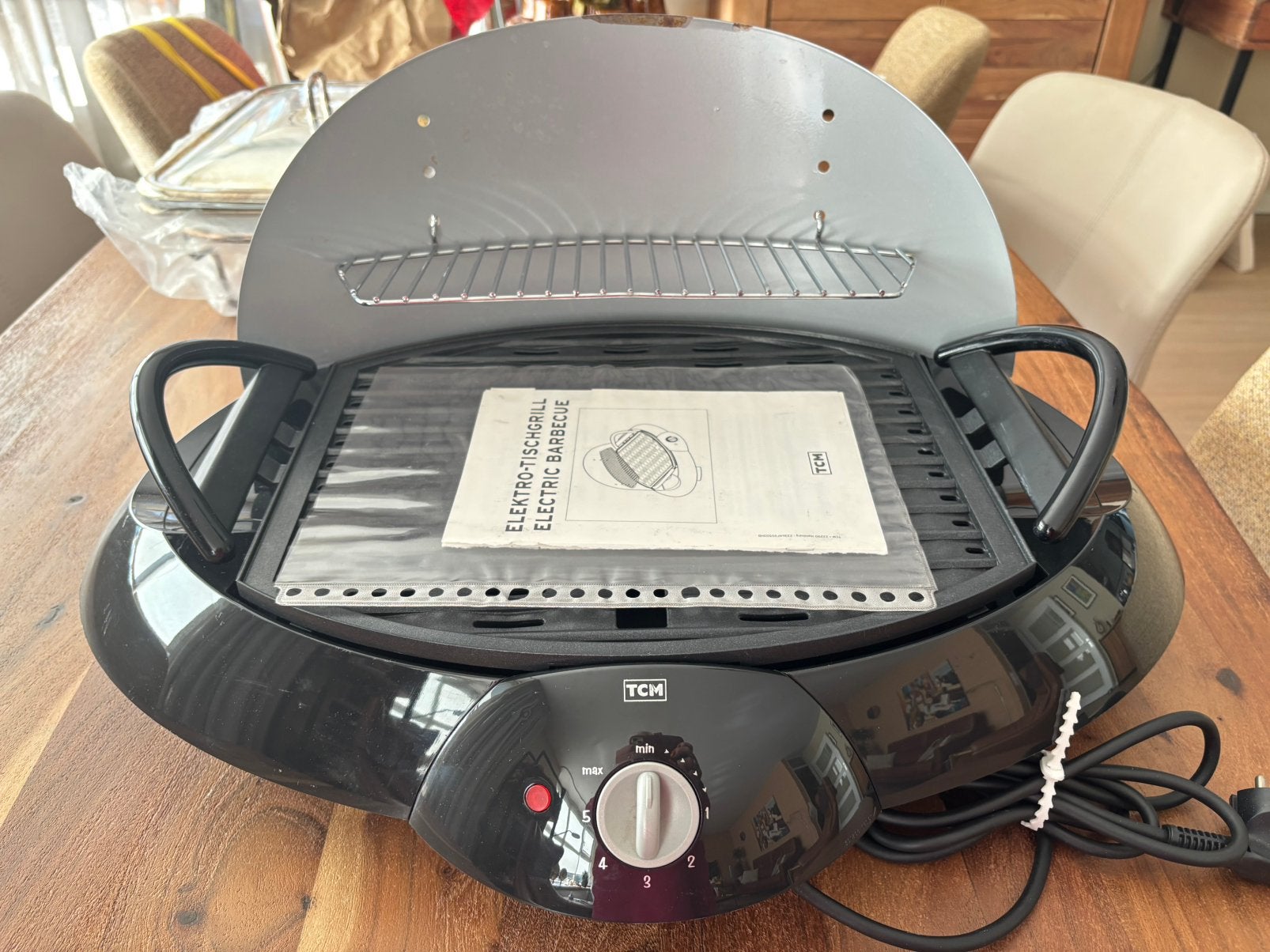 TMC electrische tafelgrill/barbecue, Ophalen, Zo goed als nieuw