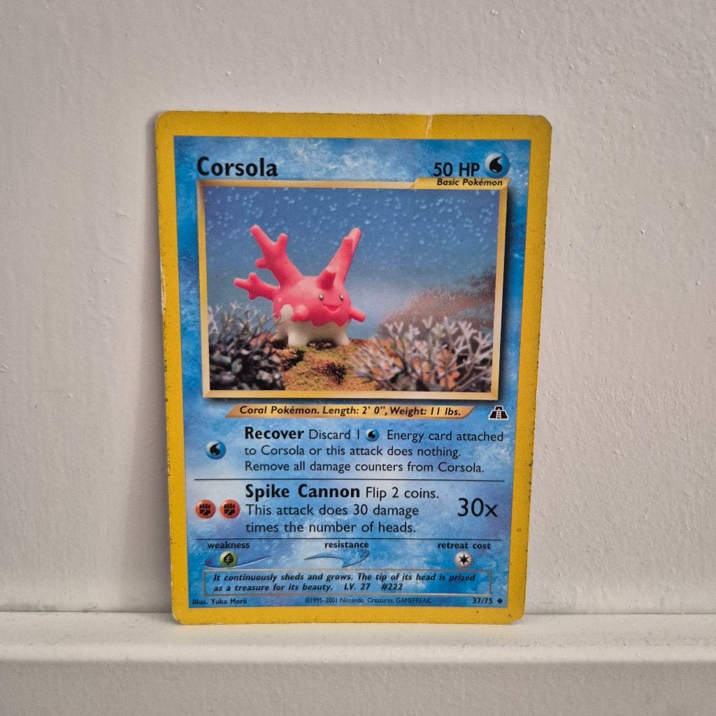 Corsola NDI 37/75 - Pokémon, Ophalen of Verzenden, Gebruikt, Losse kaart