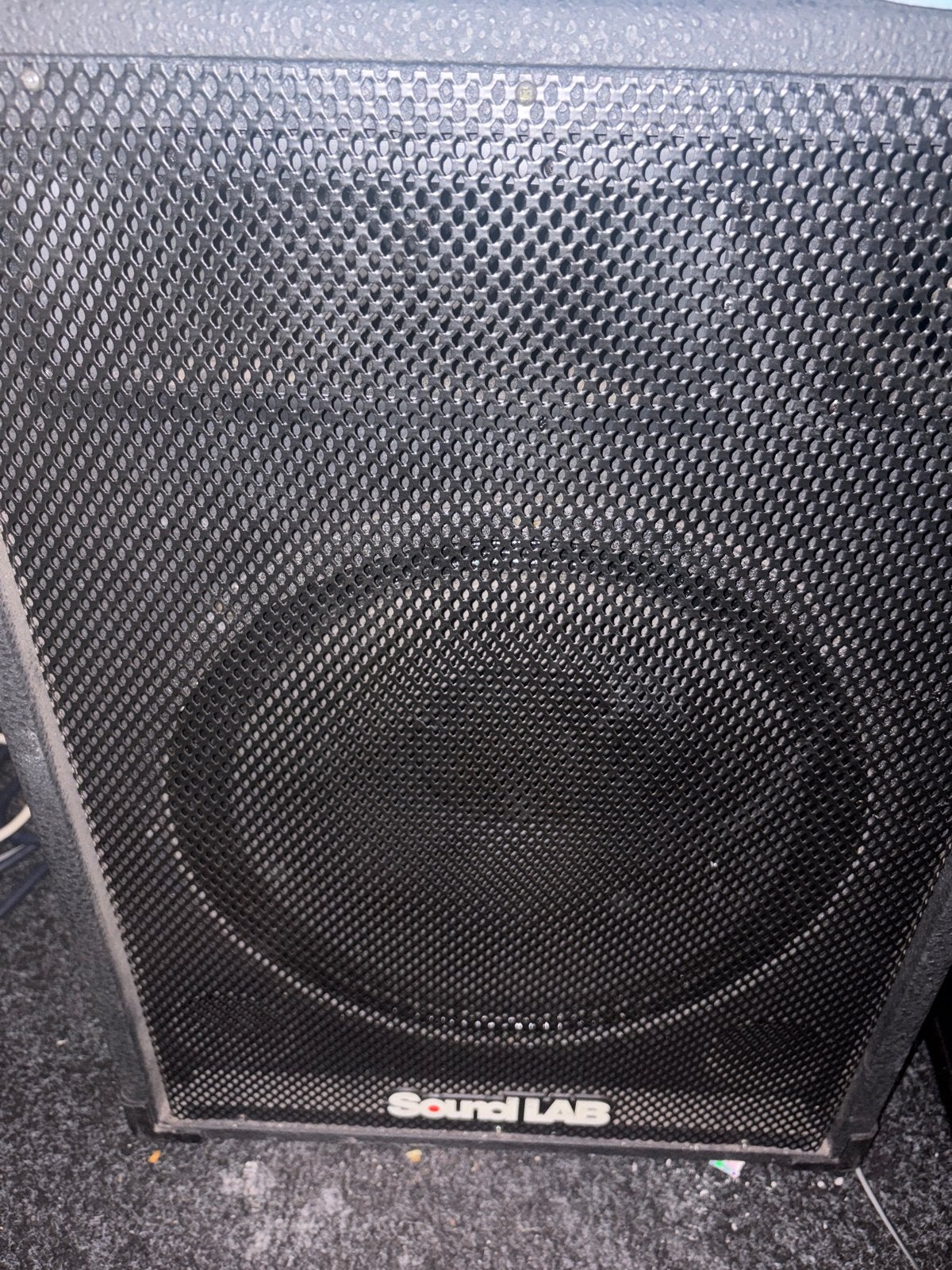 2 Sound Lab speakers in goede staat, Ophalen, Gebruikt, Stereo speakers, Overige merken