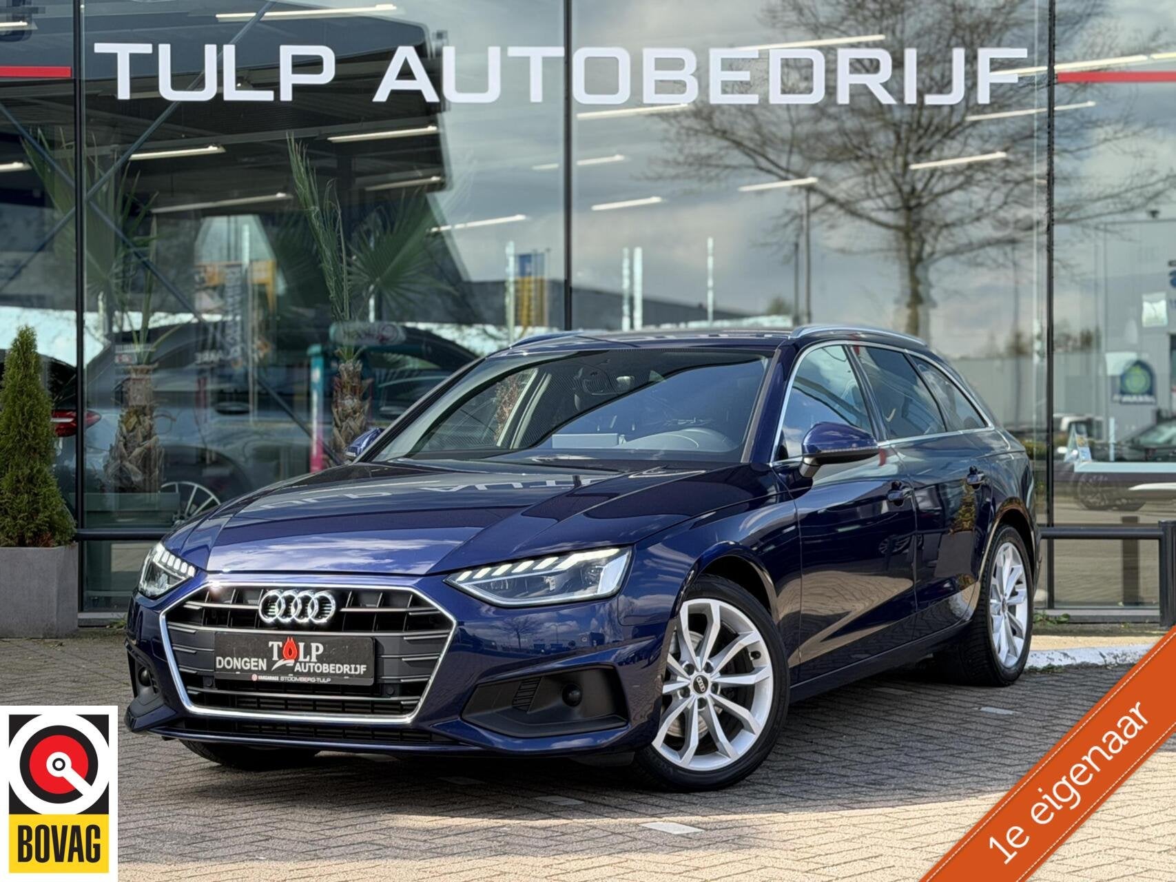 Audi A4 Avant 35 TFSI Advanced Edition Automaat 1eEig Dealer, Auto's, Gebruikt, Zwart, 4 cilinders, Blauw