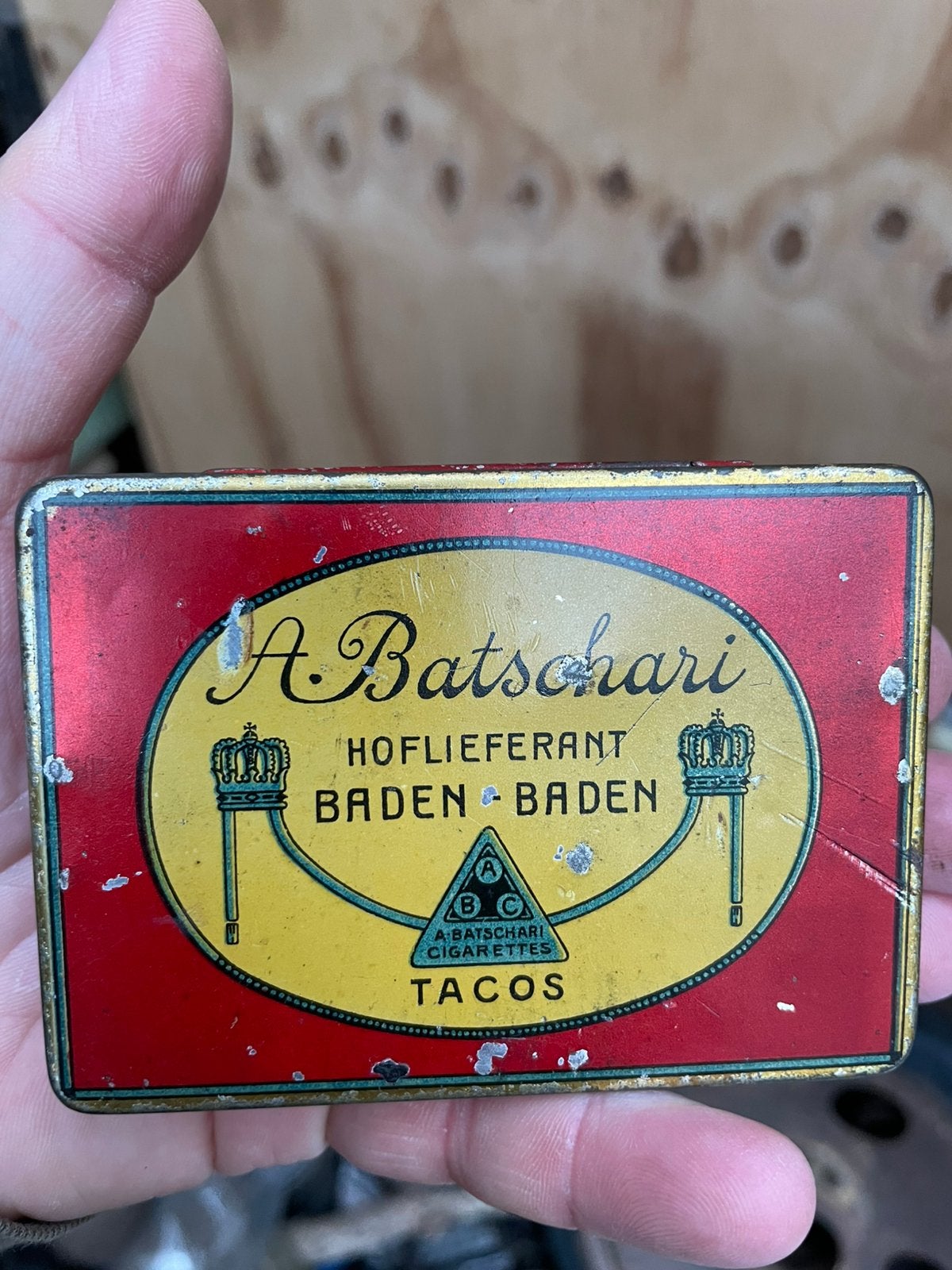 Batschari Tacos sigarettenblikje, Ophalen of Verzenden, Zo goed als nieuw, Overige