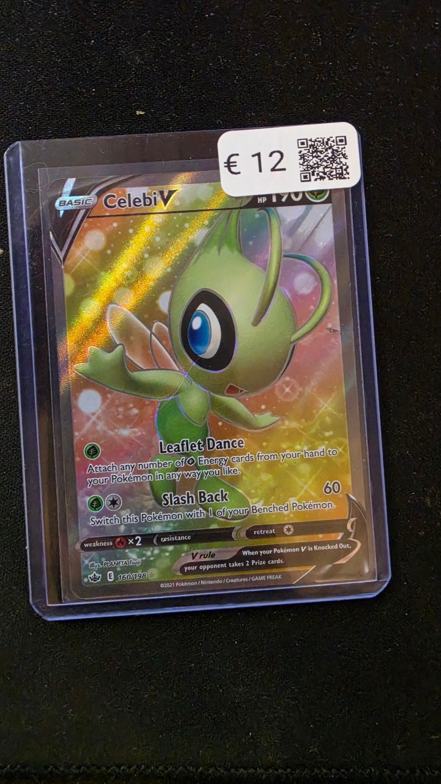 Pokémon Kaart Celebi V (Foil) - Zeldzaam en in Topstaat, Ophalen of Verzenden, Zo goed als nieuw, Losse kaart, Foil