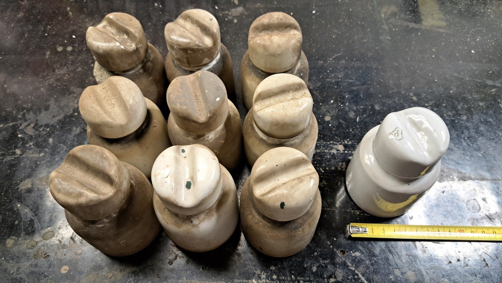 10 stuks vintage porseleinen isolator, Antiek en Kunst, Ophalen of Verzenden