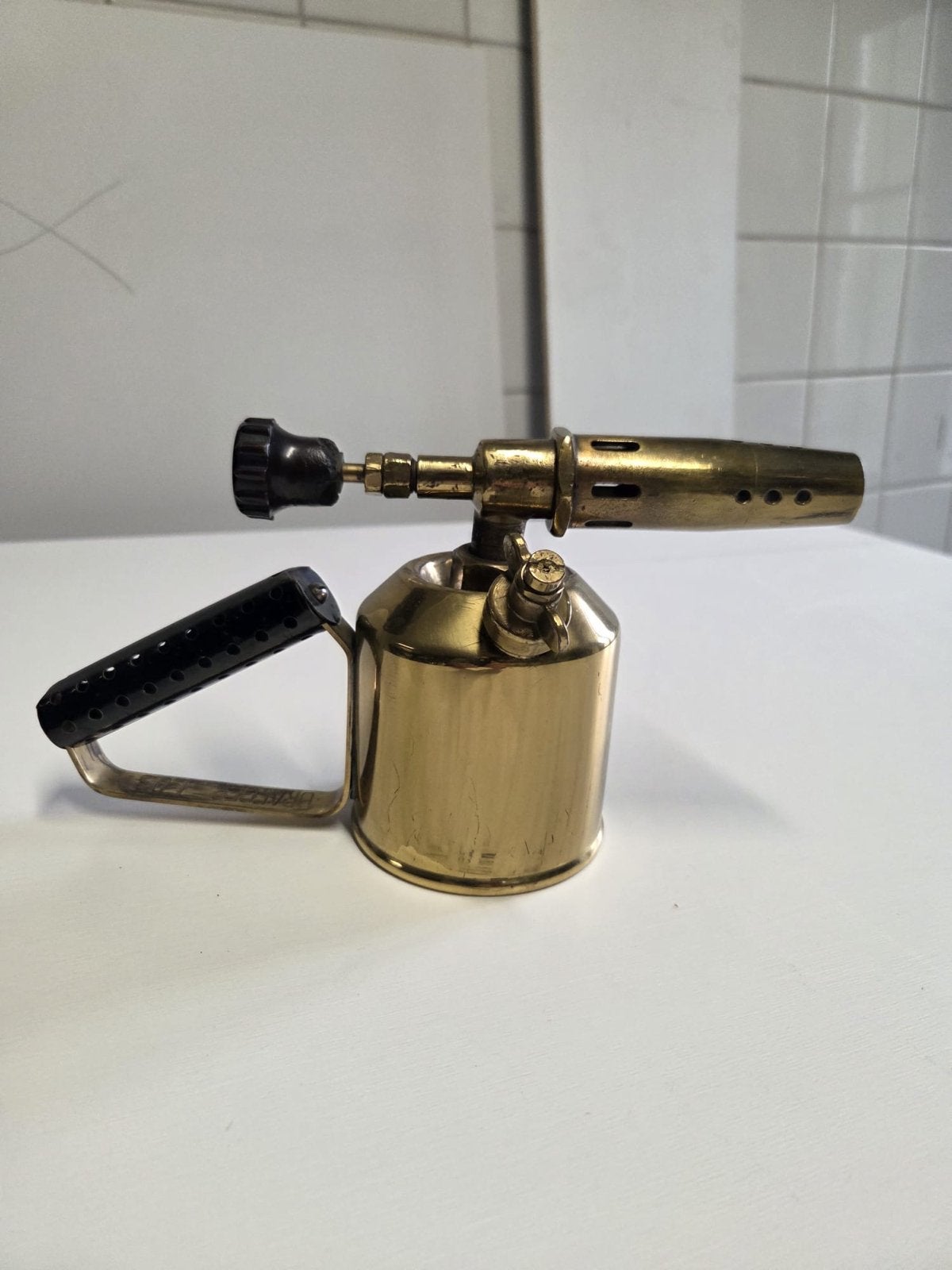 Antieke messing petroleumbrander, Antiek en Kunst, Ophalen of Verzenden