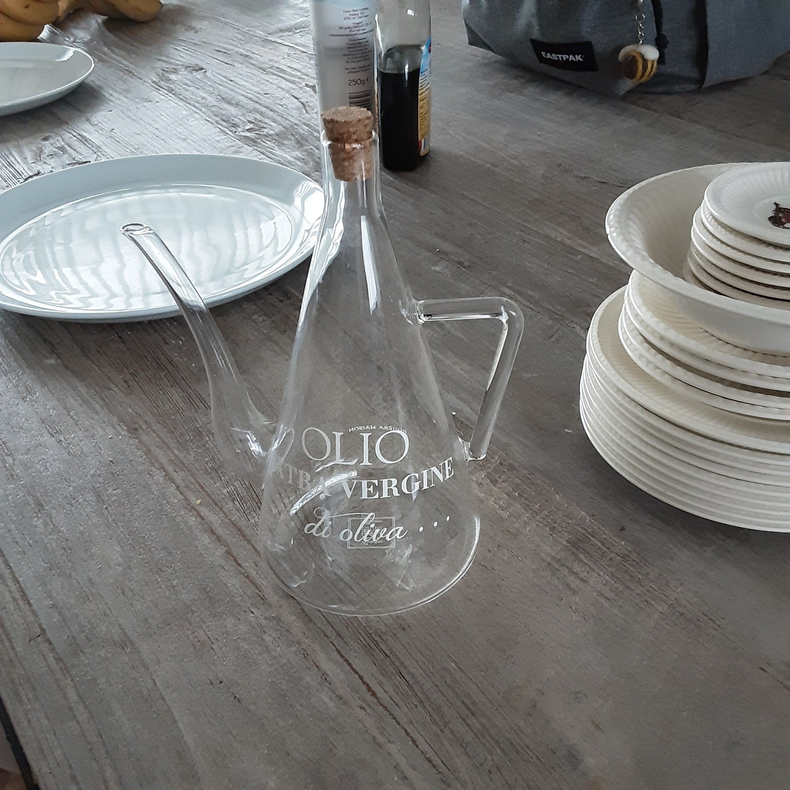 Riviera Maison Olio Extra Vergine Oliekan, Ophalen, Zo goed als nieuw, Riviera Maison, Glas