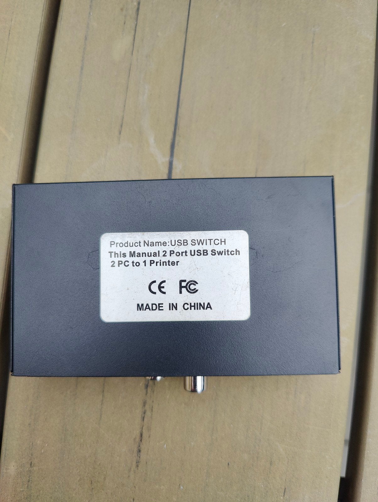 2-poorts USB 2.0 Switch voor 2 PC's naar 1 printer, Ophalen of Verzenden, Nieuw