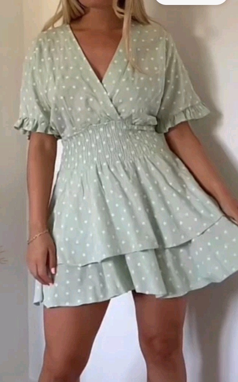 Nieuw Zara katoenen jurk met stippen - Maat M, Maat 38/40 (M), Zara, Nieuw, Ophalen of Verzenden