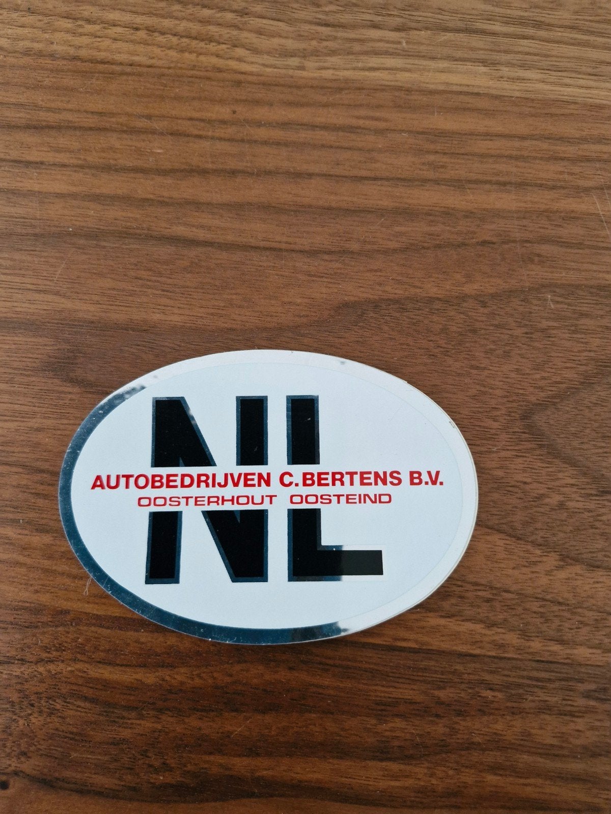 096 Vintage NL Sticker Autobedrijven C. Bertens B.V., Auto diversen, Ophalen of Verzenden