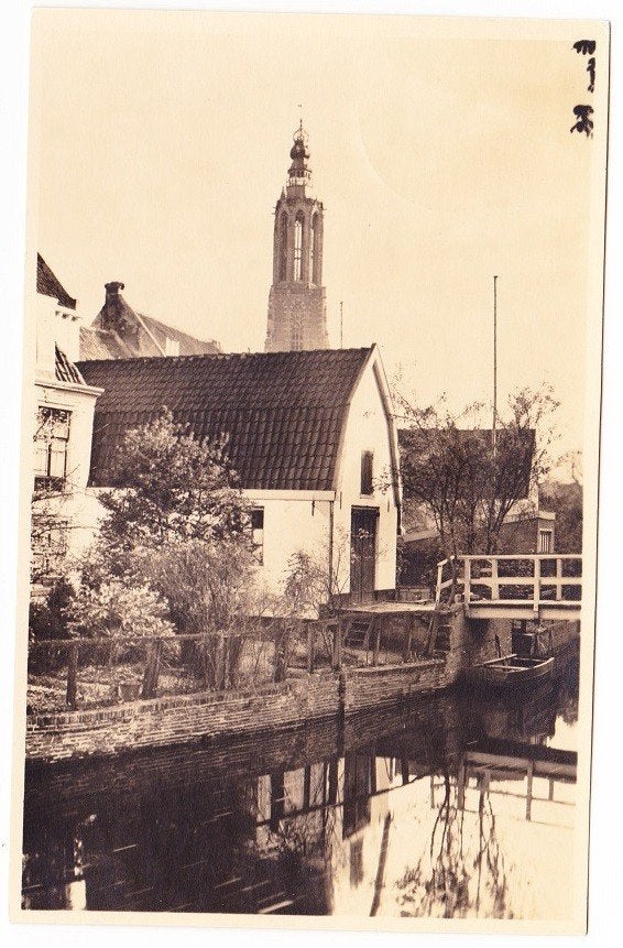 Amersfoort - Muurhuizen Onze Lieve Vrouwe toren, Verzenden, 1920 tot 1940, Gelopen, Utrecht